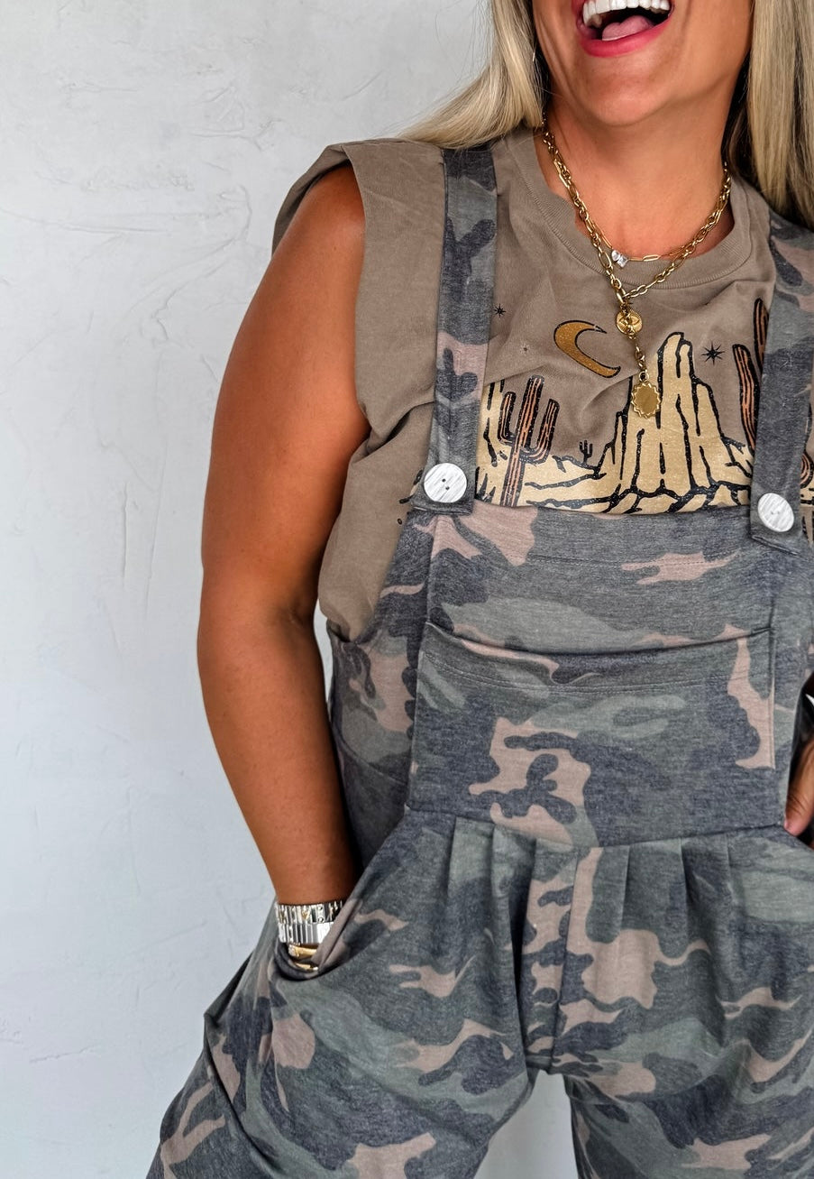 CAMO KARLI OVERALLS