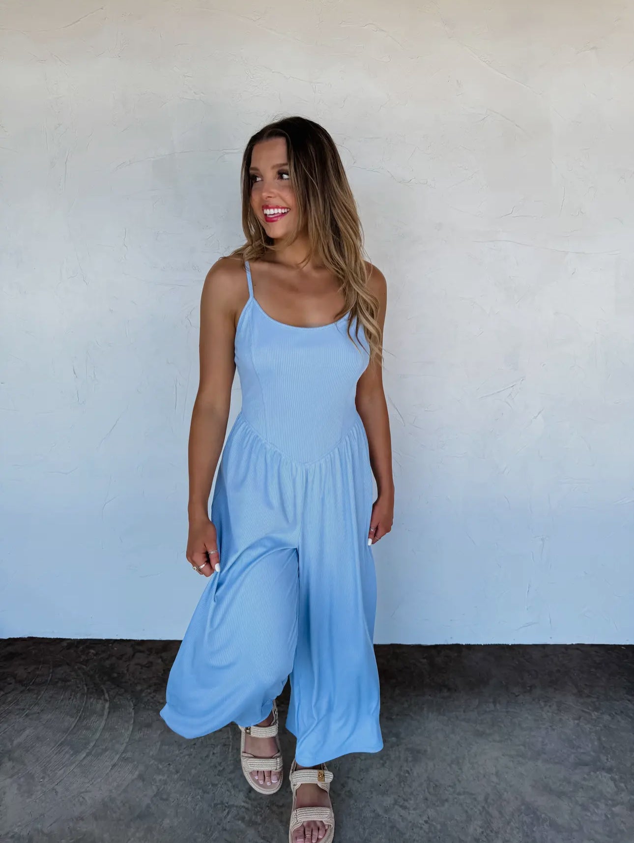 COOPER RIBBED ROMPER