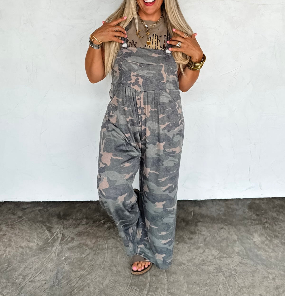 CAMO KARLI OVERALLS