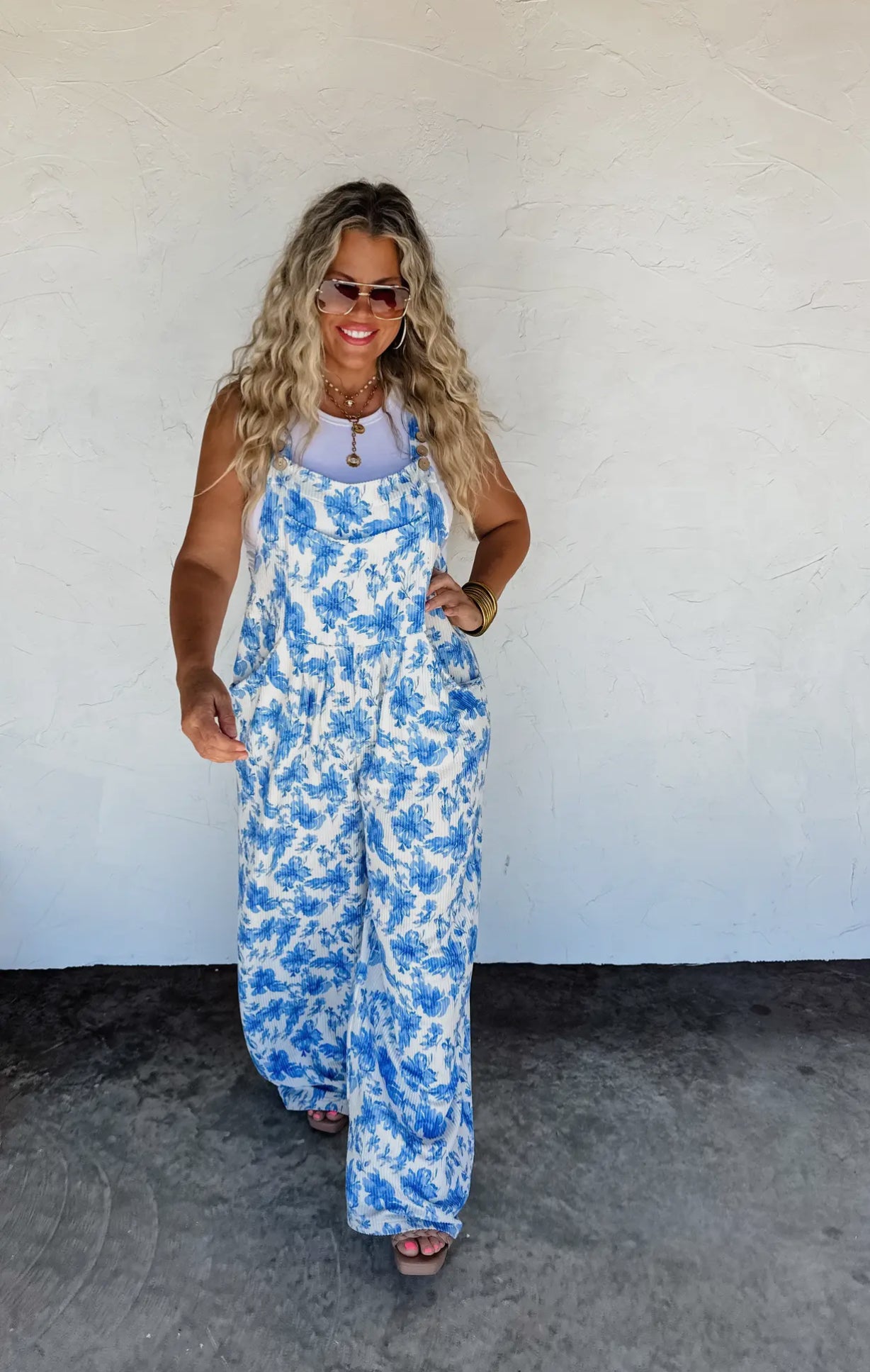 CASSIDY FLORAL BOHO OVERALLS