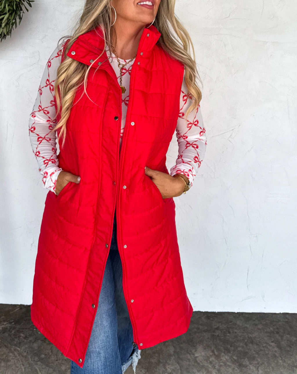 KENDALL LONG PUFFER VEST