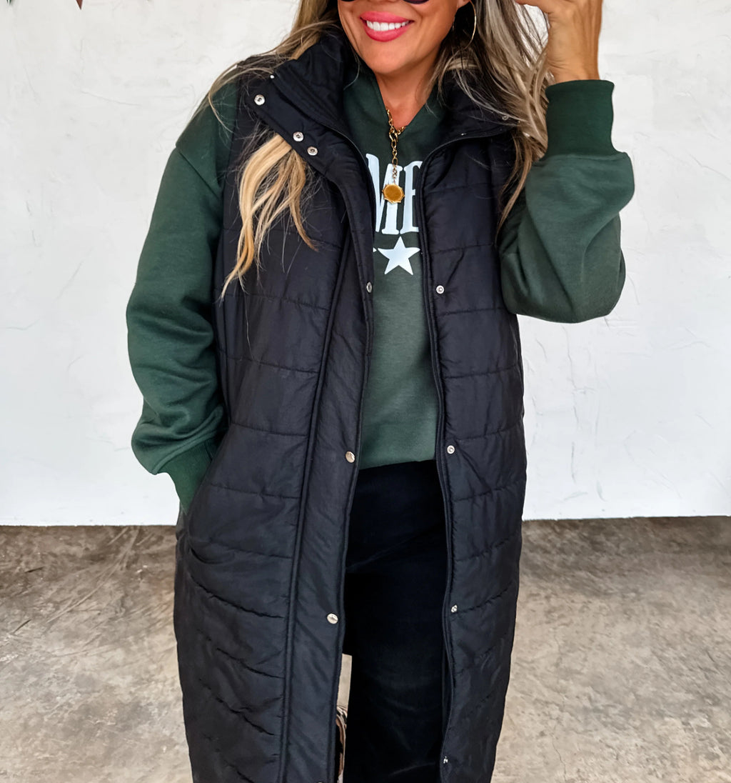 KENDALL LONG PUFFER VEST