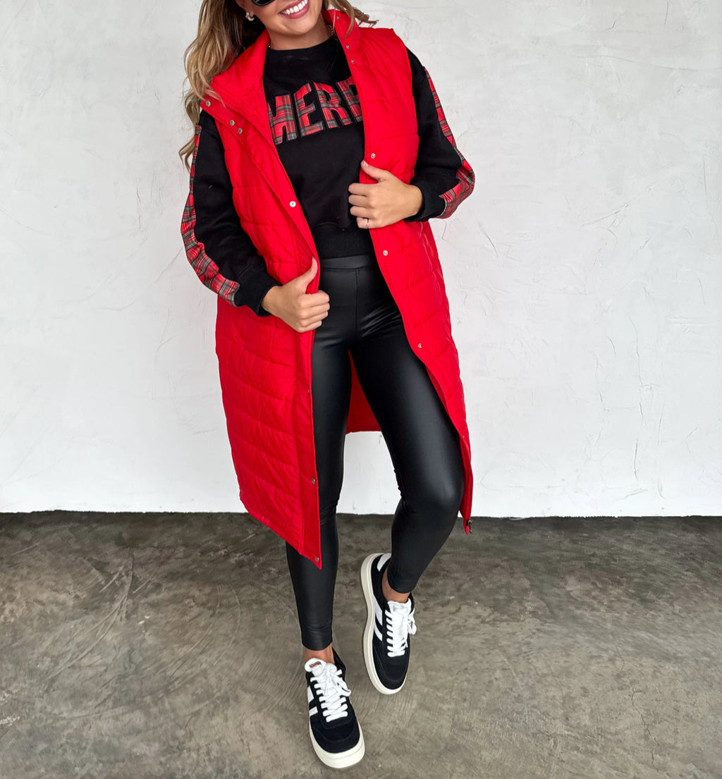 KENDALL LONG PUFFER VEST