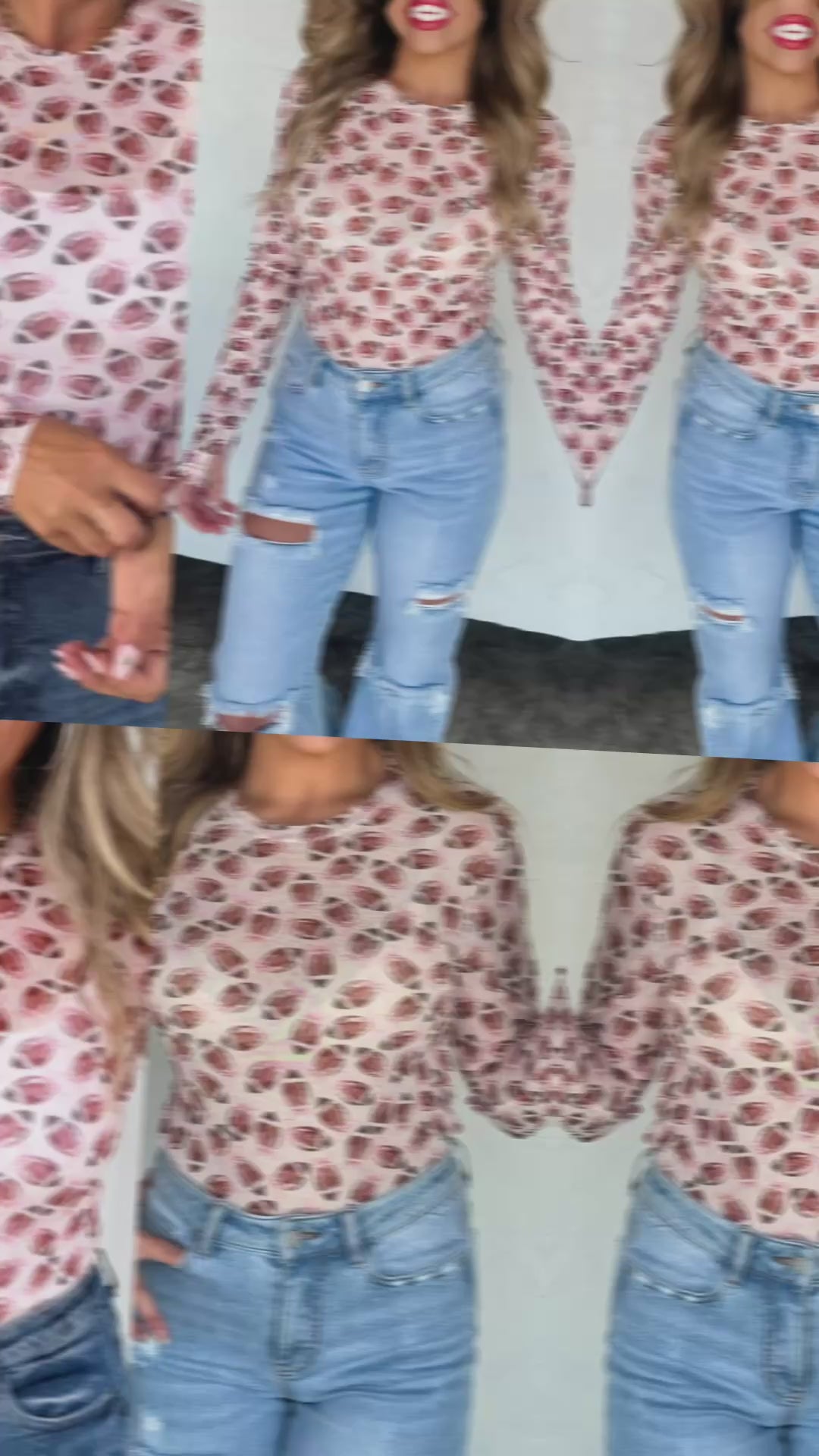 FOOTBALL DRESS IT UP MESH TOP